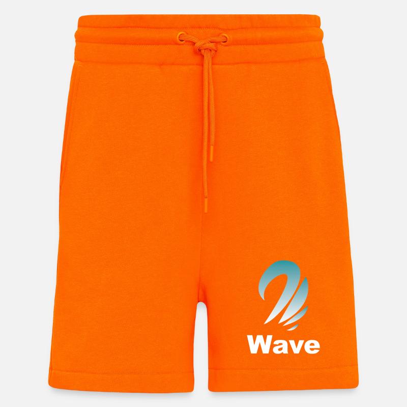 Wave Gradient Logo Design - Shorts - made by SPREAD - SUNSET ORANGE