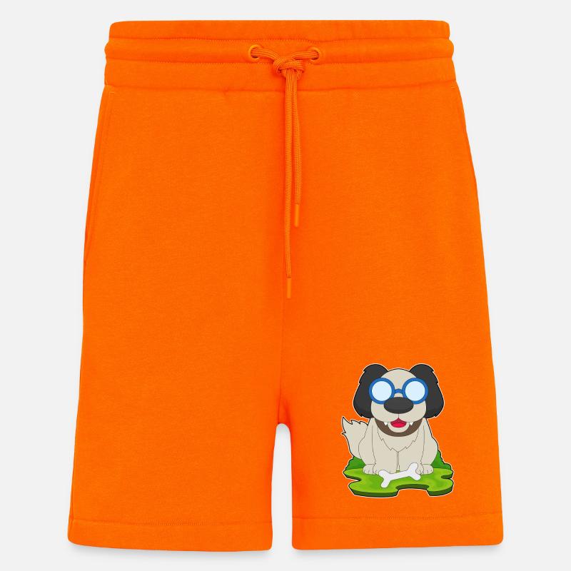 Hund Knochen - Shorts - made by SPREAD - SUNSET ORANGE