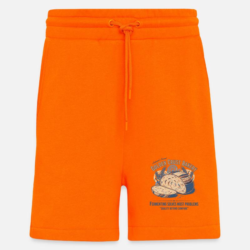 Sauerteigbrot Backbäcker Sauerteigstarter - Shorts - made by SPREAD - SUNSET ORANGE