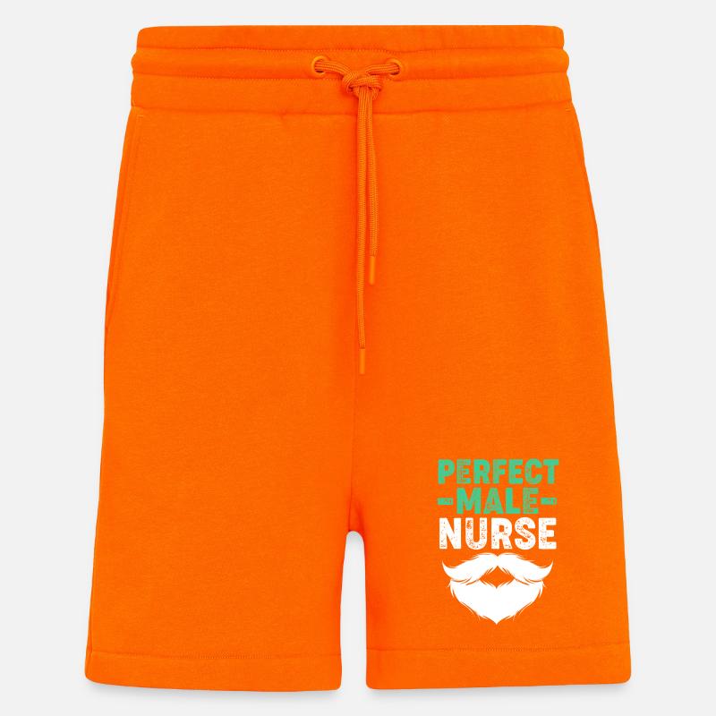 Pfleger Krankenhaus Krankenpfleger Geschenk - Shorts - made by SPREAD - SUNSET ORANGE