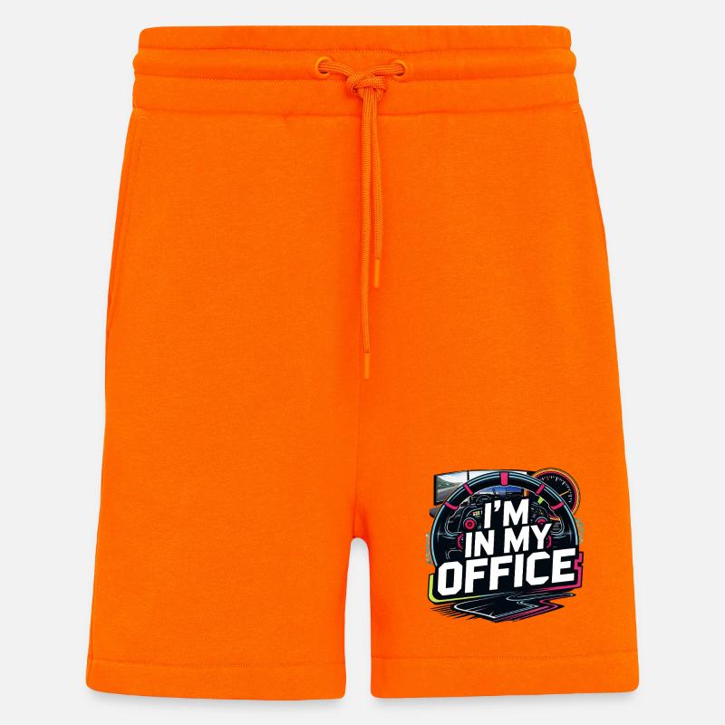I'm in my office - Shorts - made by SPREAD - SUNSET ORANGE