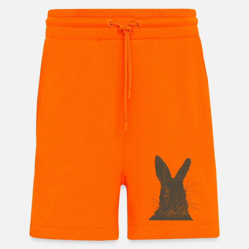 Hase Silhouette Erdfarben - Shorts - made by SPREAD - SUNSET ORANGE