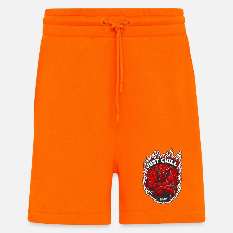 Inferno-Dämon Entspann dich einfach - Shorts - made by SPREAD - SUNSET ORANGE