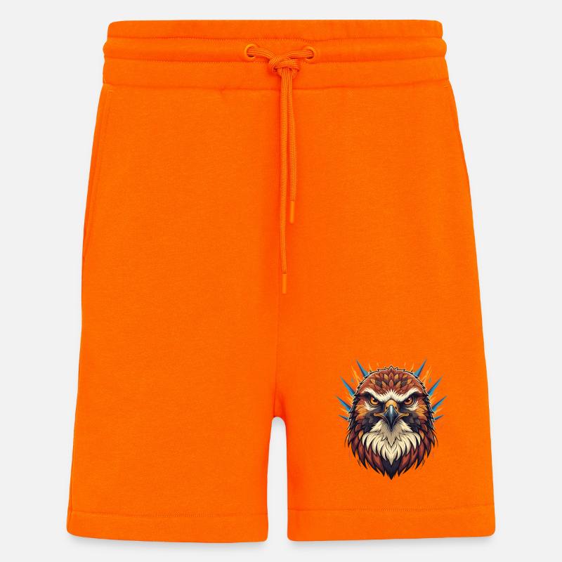 Griffe de Feu de l’Aigle Impérial - Short bio décontracté fabriqué en UE - SUNSET ORANGE