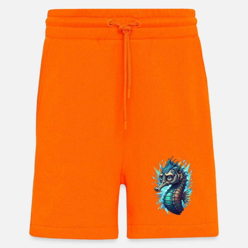 Kristallseepferd im Blitzmeer - Shorts - made by SPREAD - SUNSET ORANGE