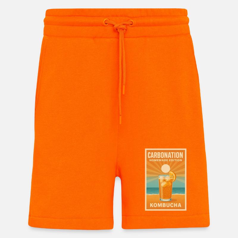 Selbstgemachter Sprudel | Kombucha DIY - Shorts - made by SPREAD - SUNSET ORANGE