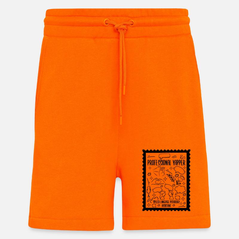 SLP Professioneller Yapper Pathologieassistent - Shorts - made by SPREAD - SUNSET ORANGE