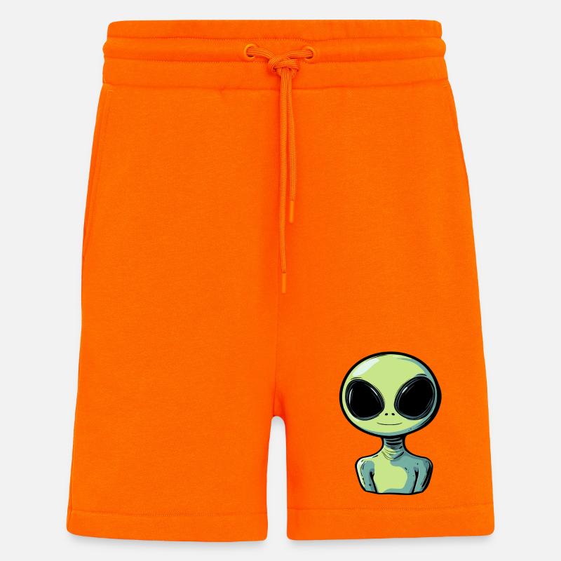 Alien Marsianer - Shorts - made by SPREAD - SUNSET ORANGE