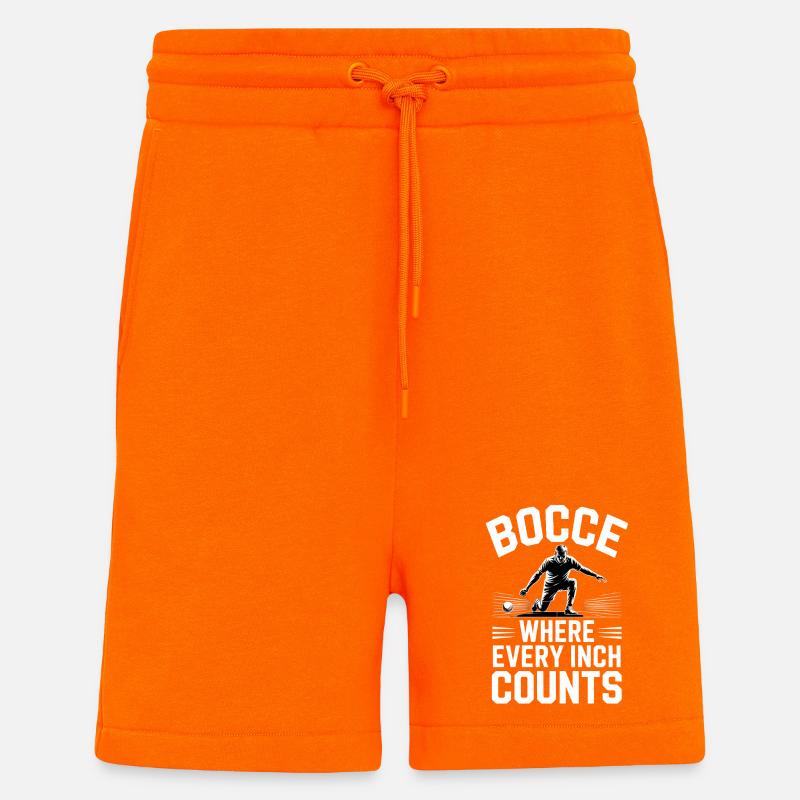 Boccia King Passion de Précision - Short bio décontracté fabriqué en UE - SUNSET ORANGE