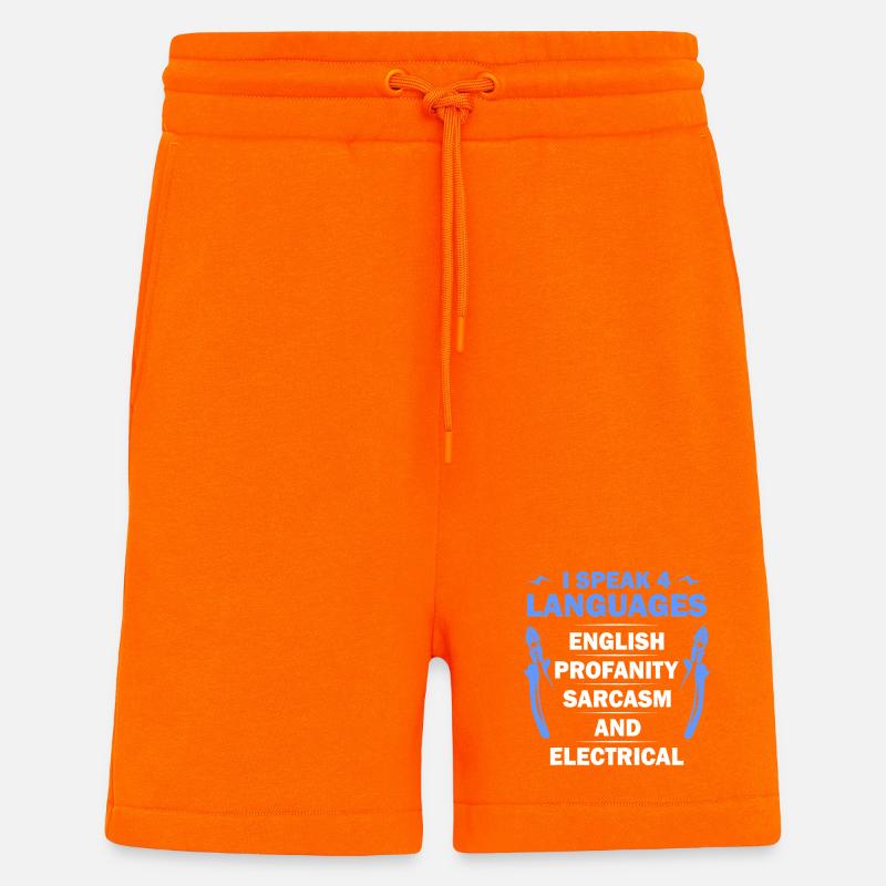 I Speak 4 Languages Tee - Shorts - made by SPREAD - SUNSET ORANGE