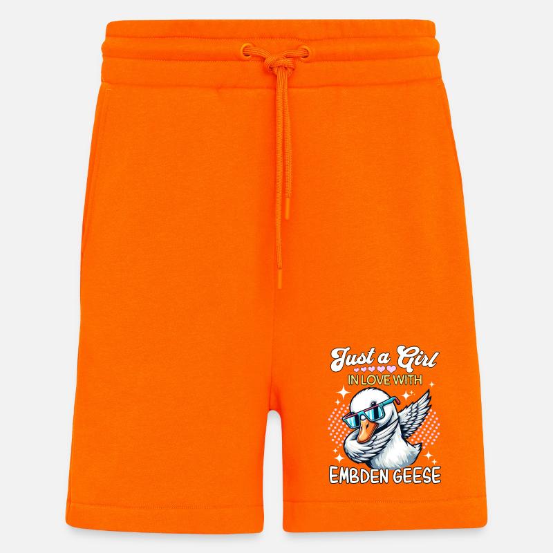 Emdengans Mädchen Embden Goose - Shorts - made by SPREAD - SUNSET ORANGE