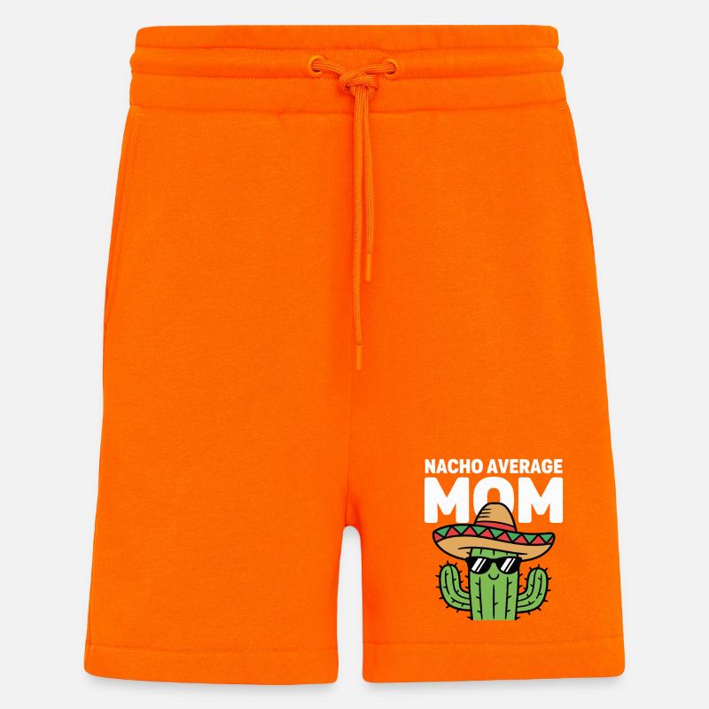 Nacho Durchschnitts-Mutter Lustige Kleinmahn - Shorts - made by SPREAD - SUNSET ORANGE