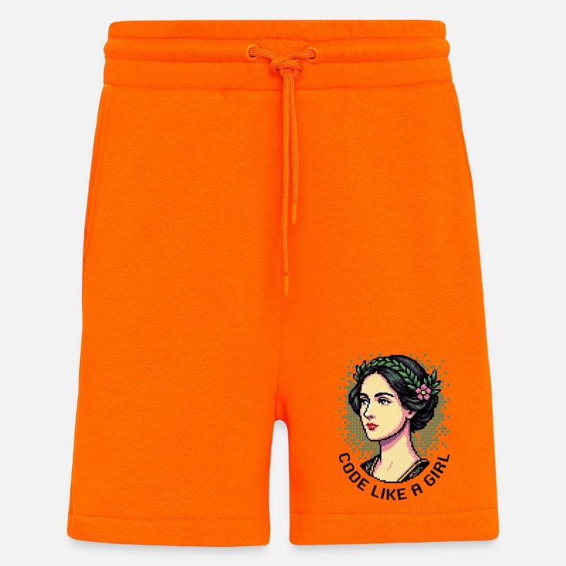 Ada Lovelace: Code wie ein Mädchen - Shorts - made by SPREAD - SUNSET ORANGE