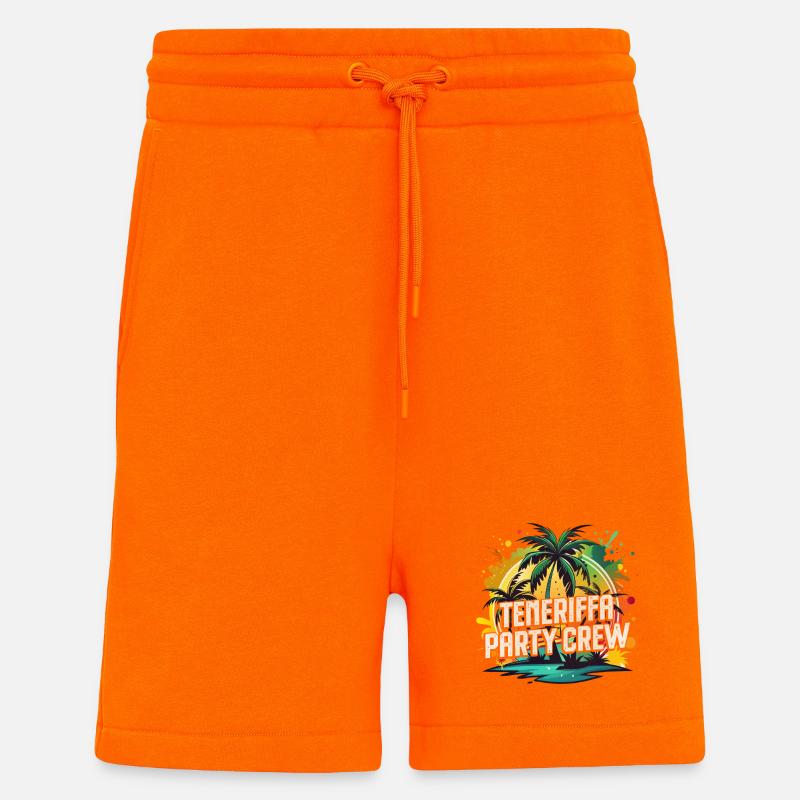 Teneriffa Party Crew - Shorts - made by SPREAD - SUNSET ORANGE