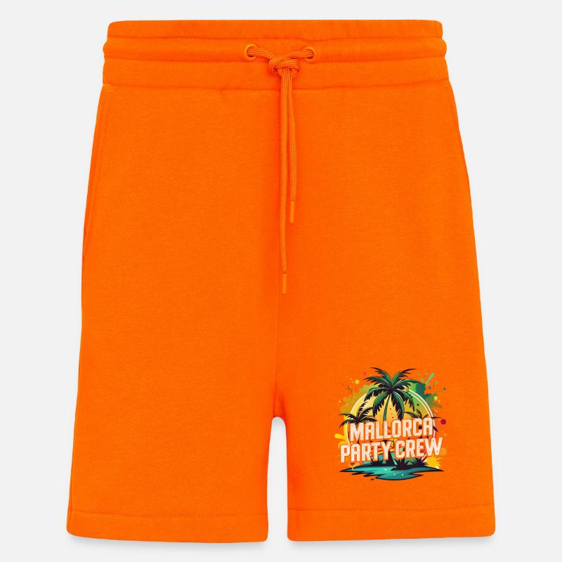 Mallorca Party Crew - Shorts - made by SPREAD - SUNSET ORANGE