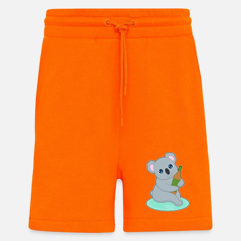 Koala Flasche Bier - Shorts - made by SPREAD - SUNSET ORANGE