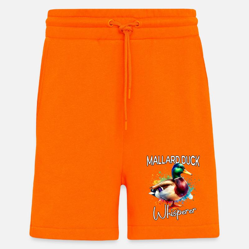Le Chuchoteur de Colverts - Short bio décontracté fabriqué en UE - SUNSET ORANGE