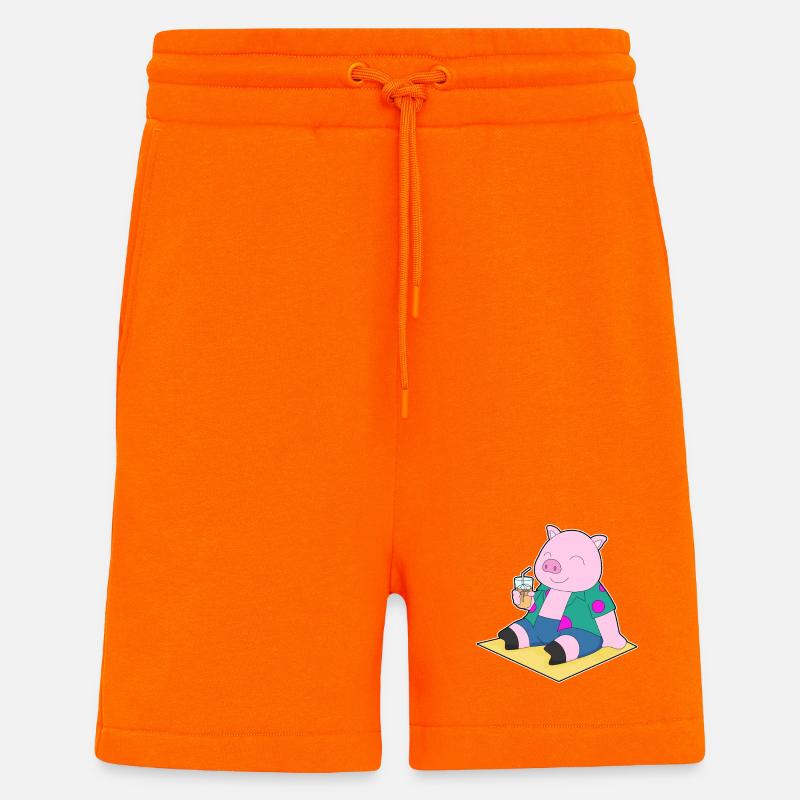 Pig Beach Drink Summer - Shorts - made by SPREAD - SUNSET ORANGE