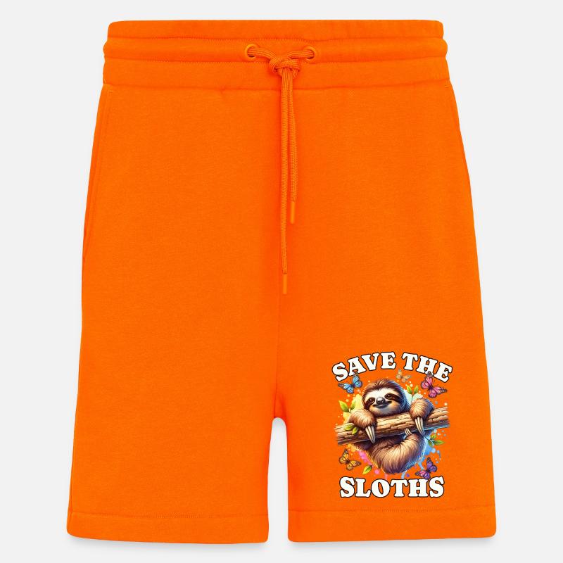 Faultier Save Sloth - Shorts - made by SPREAD - SUNSET ORANGE