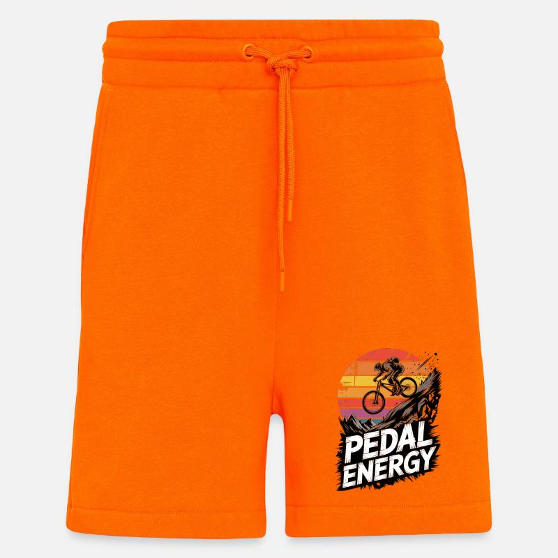 VTT, Descente, Action du cyclisme - Short bio décontracté fabriqué en UE - SUNSET ORANGE