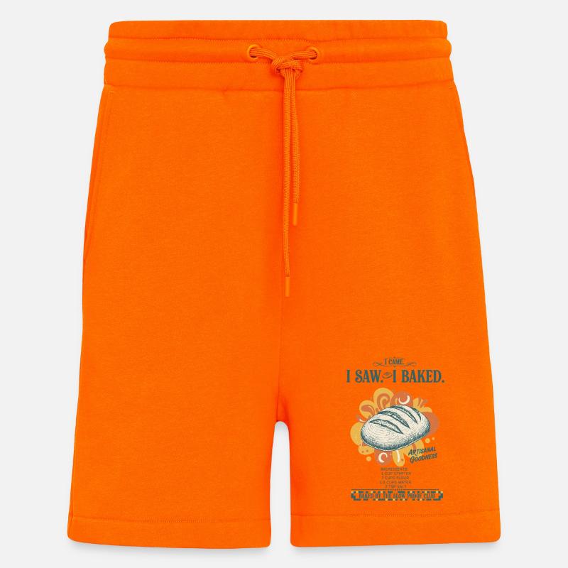 Sauerteigbrot Backbäcker Sauerteigstarter - Shorts - made by SPREAD - SUNSET ORANGE
