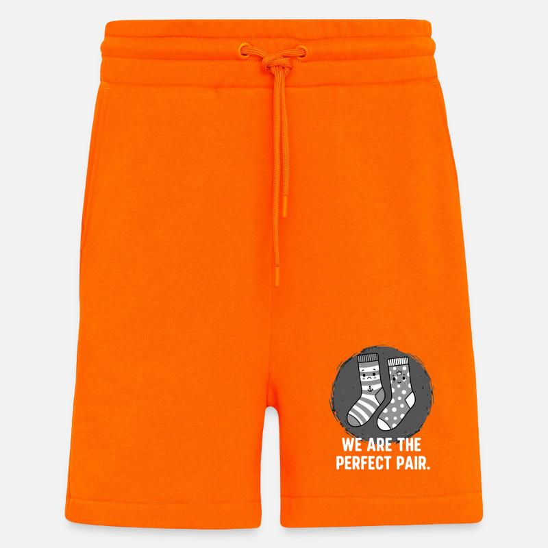Perfektes Paar Socken - Shorts - made by SPREAD - SUNSET ORANGE