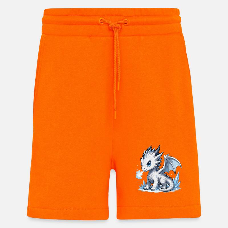 Kristall-Eisdrache - Shorts - made by SPREAD - SUNSET ORANGE