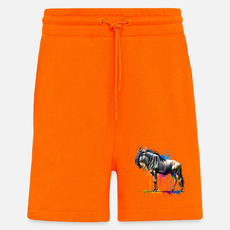 Gnu Geschenk - Shorts - made by SPREAD - SUNSET ORANGE