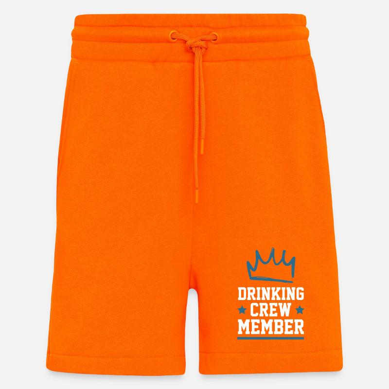 Drinking Crew - Shorts - made by SPREAD - SUNSET ORANGE