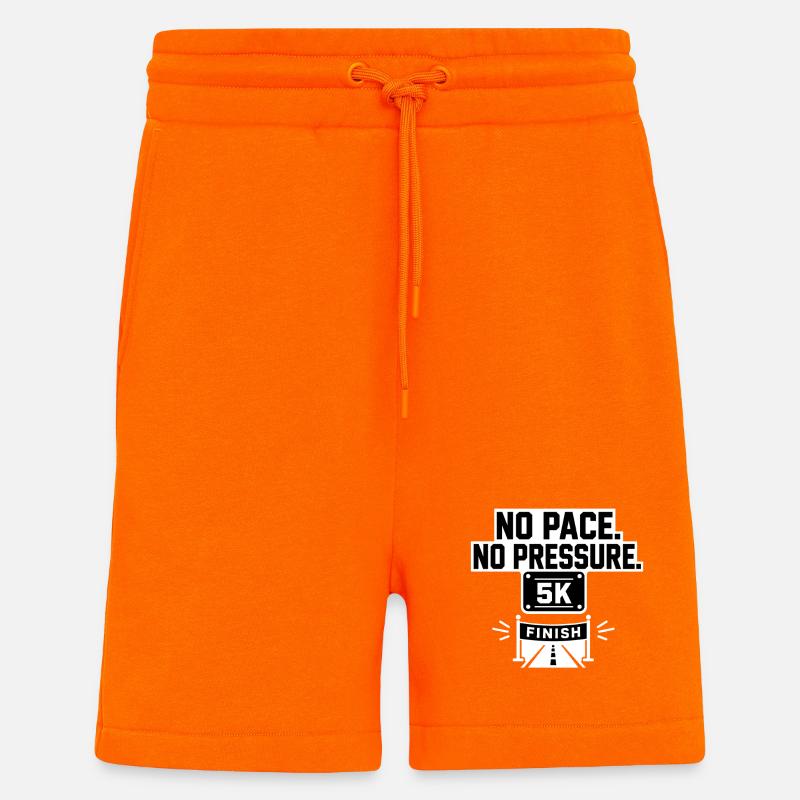 5 km sans rythme - Short bio décontracté fabriqué en UE - SUNSET ORANGE