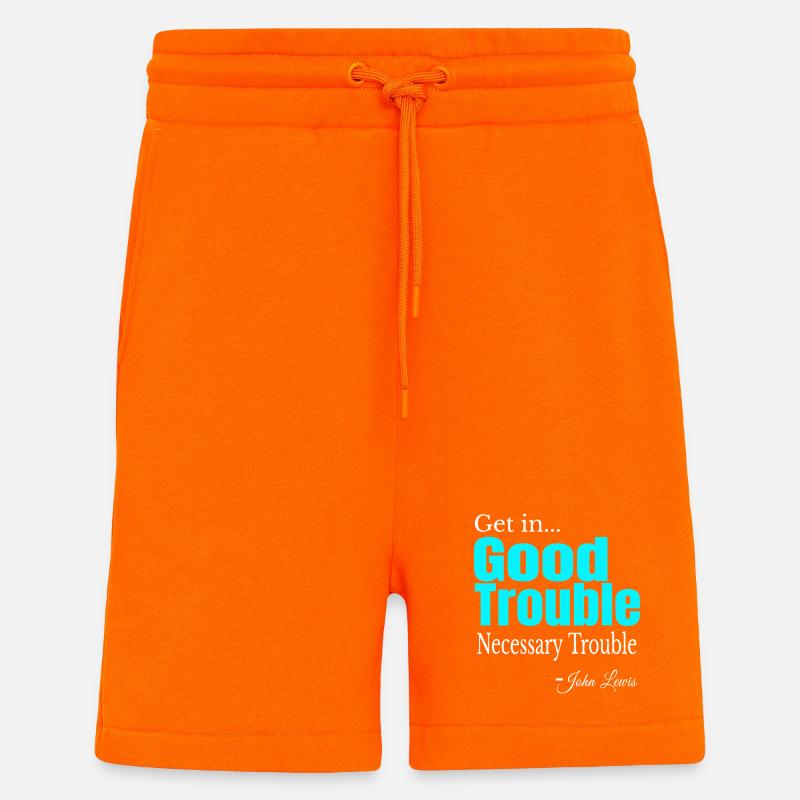 Good Trouble Gradient Quote Tee - Shorts - made by SPREAD - SUNSET ORANGE