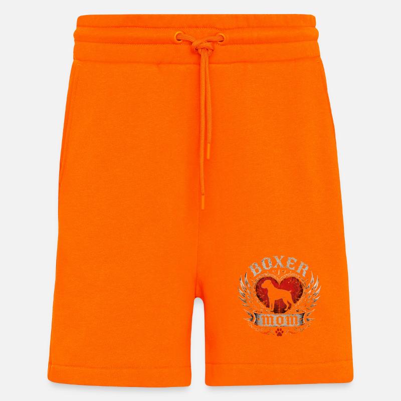 Boxer Heart Wing Emblem - Shorts - made by SPREAD - SUNSET ORANGE