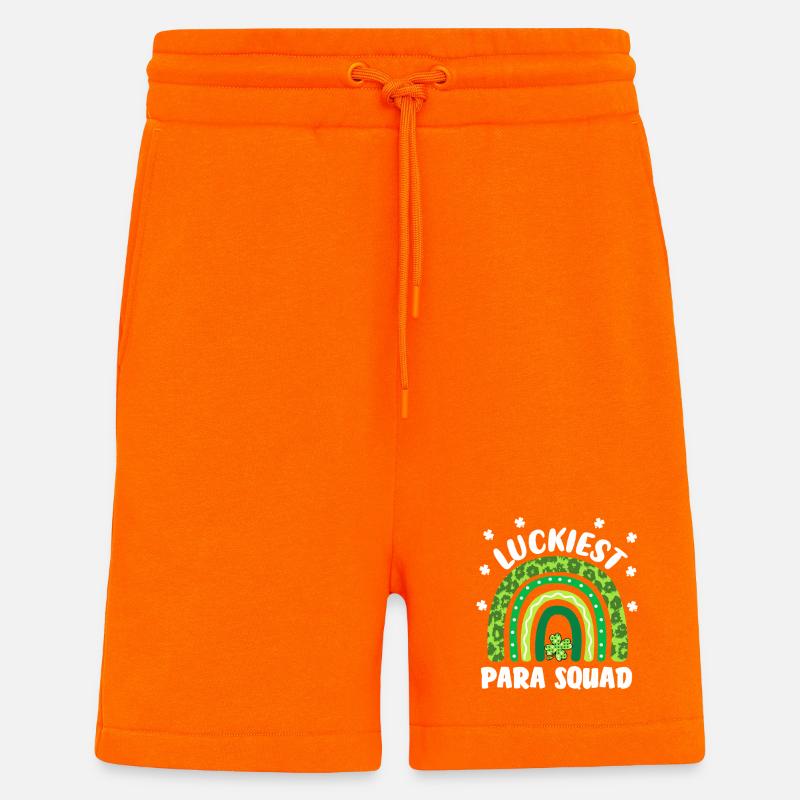 Équipe para-parachute la plus chanceuse - Short bio décontracté fabriqué en UE - SUNSET ORANGE
