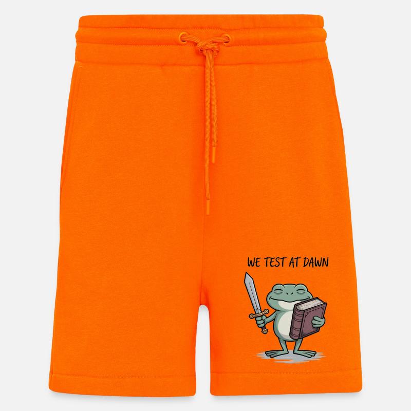 Chevalier Grenouille Aube - Short bio décontracté fabriqué en UE - SUNSET ORANGE