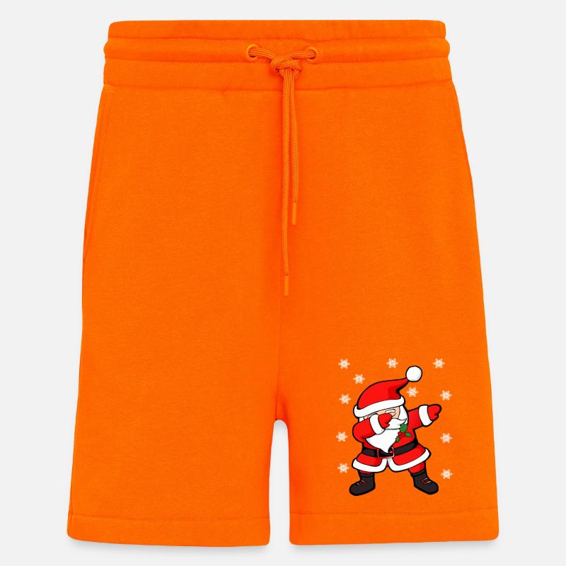 Santa Dab Festive Cheer - Shorts - made by SPREAD - SUNSET ORANGE