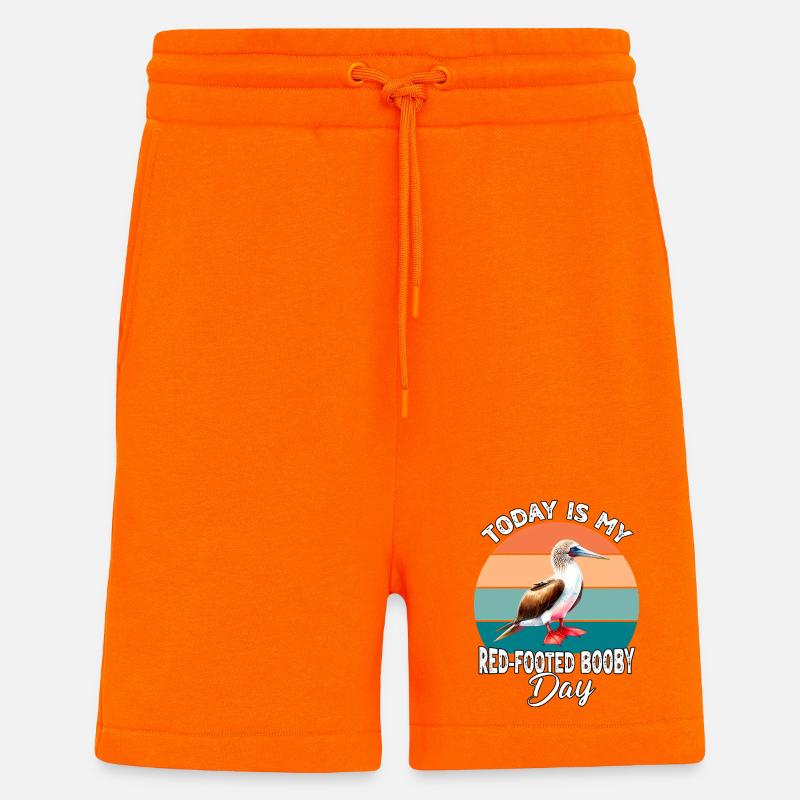 Fou-de-rouge - Short bio décontracté fabriqué en UE - SUNSET ORANGE