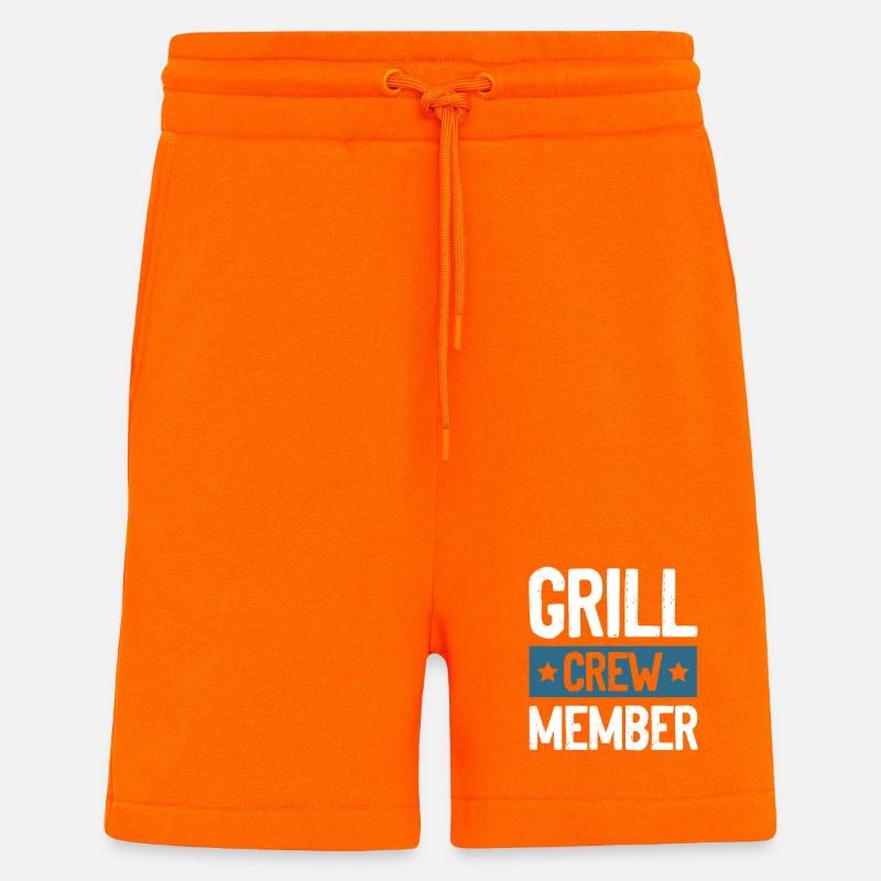 Grill Crew - Shorts - made by SPREAD - SUNSET ORANGE