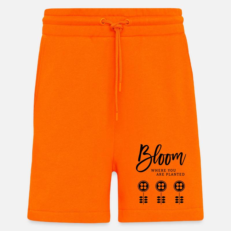 Fleurir - Short bio décontracté fabriqué en UE - SUNSET ORANGE
