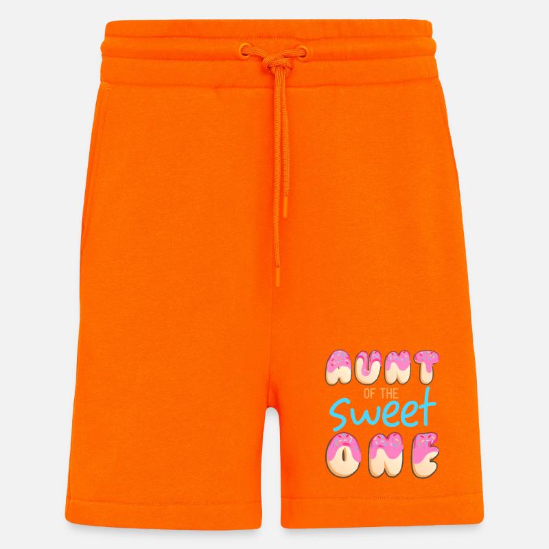 Tante du Doux-Sucré - Short bio décontracté fabriqué en UE - SUNSET ORANGE