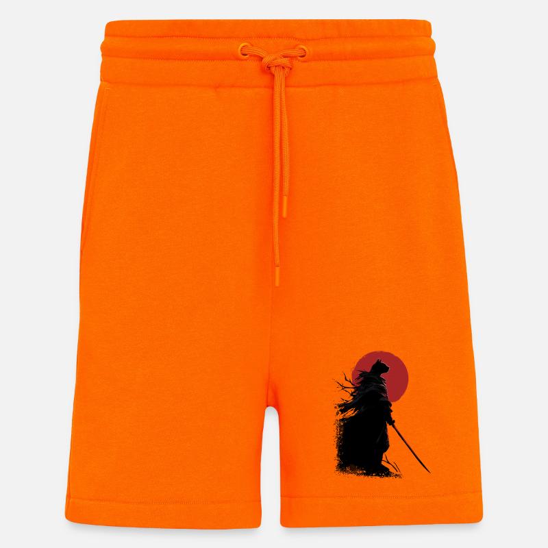 Samurai Katze - Shorts - made by SPREAD - SUNSET ORANGE