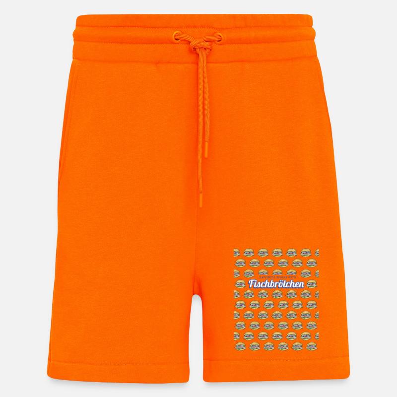 Fischbrötchen mit Matjes oder Bismarckhering - Shorts - made by SPREAD - SUNSET ORANGE