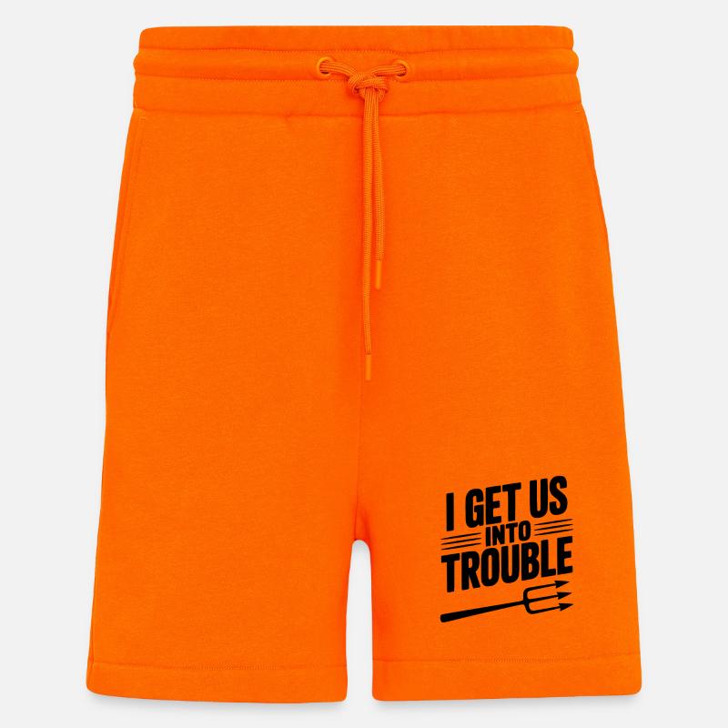 I Get Us Into Trouble - Shorts - made by SPREAD - SUNSET ORANGE