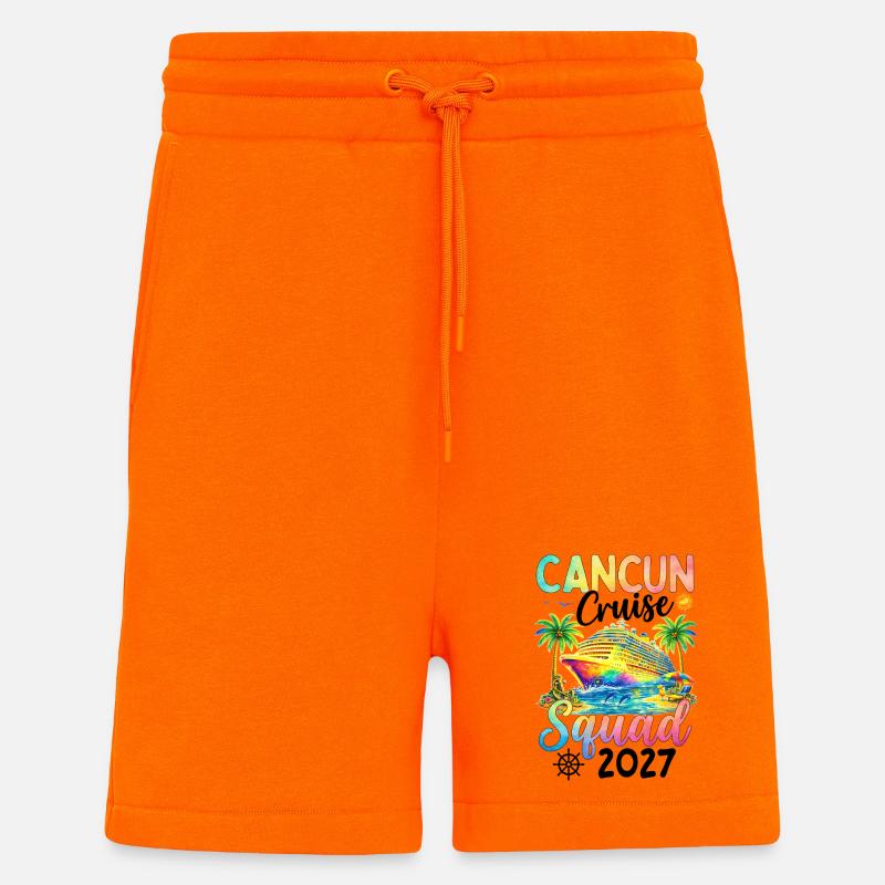 Cancun Cruise Squad 2027 - Shorts - made by SPREAD - SUNSET ORANGE