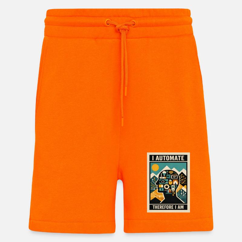 I automate | Smart Home Technology - Shorts - made by SPREAD - SUNSET ORANGE