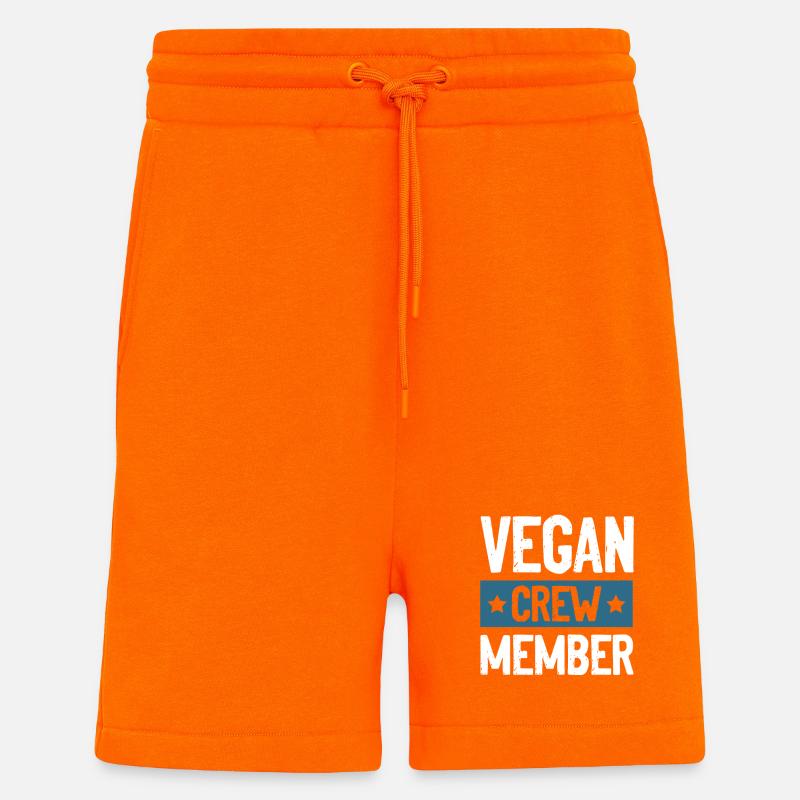 Vegan Crew - Shorts - made by SPREAD - SUNSET ORANGE