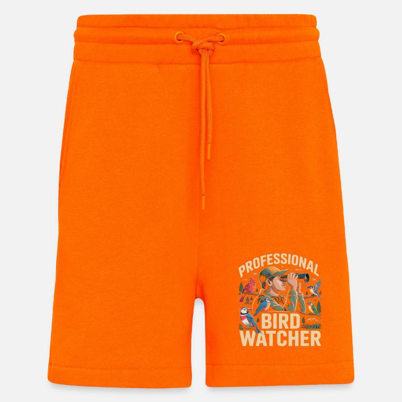 Professional Birdwatcher Birdwatcher - Shorts - made by SPREAD - SUNSET ORANGE