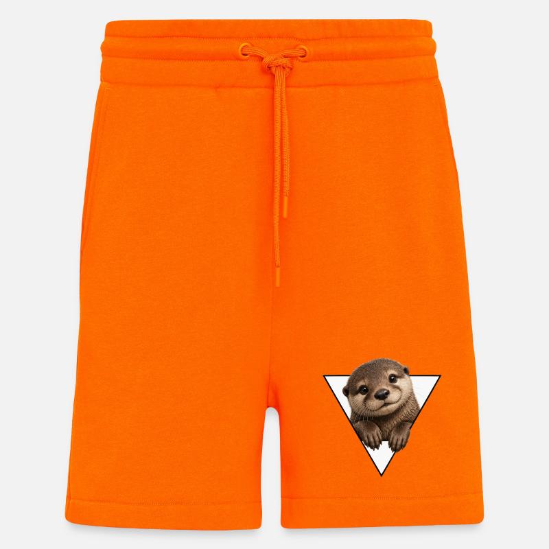 Otter View in Triangle - Shorts - made by SPREAD - SUNSET ORANGE