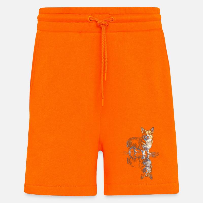Wasserreflex Corgi - Shorts - made by SPREAD - SUNSET ORANGE