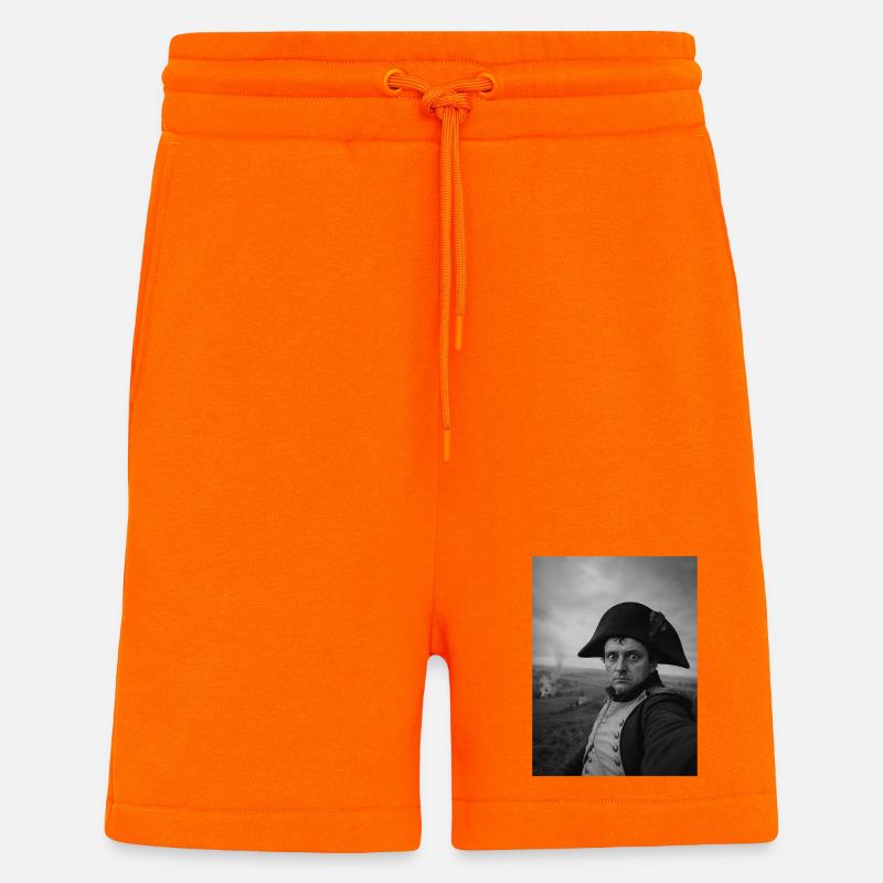 Selfie Napoléon - Short bio décontracté fabriqué en UE - SUNSET ORANGE