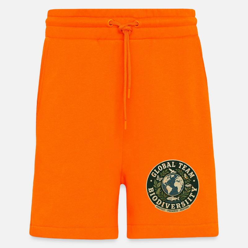 Ecologist Ecology - Shorts - made by SPREAD - SUNSET ORANGE